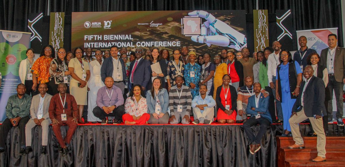 A group of people posing