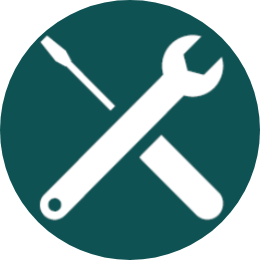 Icon of screwdriver and wrench