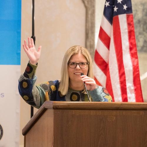 Rebecca Bell Meszaros at Fulbright Symposium